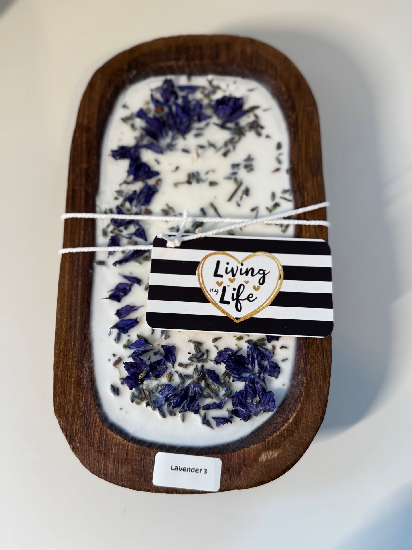 Wooden Dough Bowls Candles