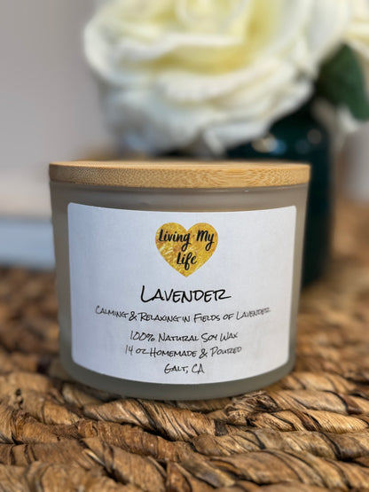 Lavender 100% Natural Soy Wax Candles